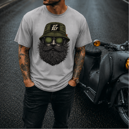 T-Shirt. Zweitakt Nomaden – Der Angler.