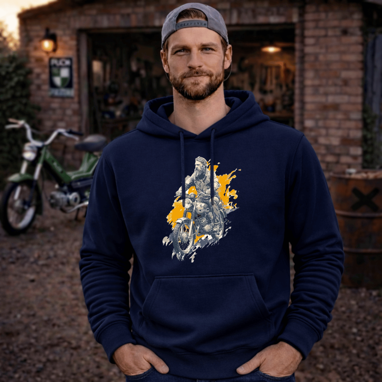 Hoodie Softstyle®. Alte Schule.