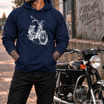 Hoodie Softstyle®. Classic Moped Line.