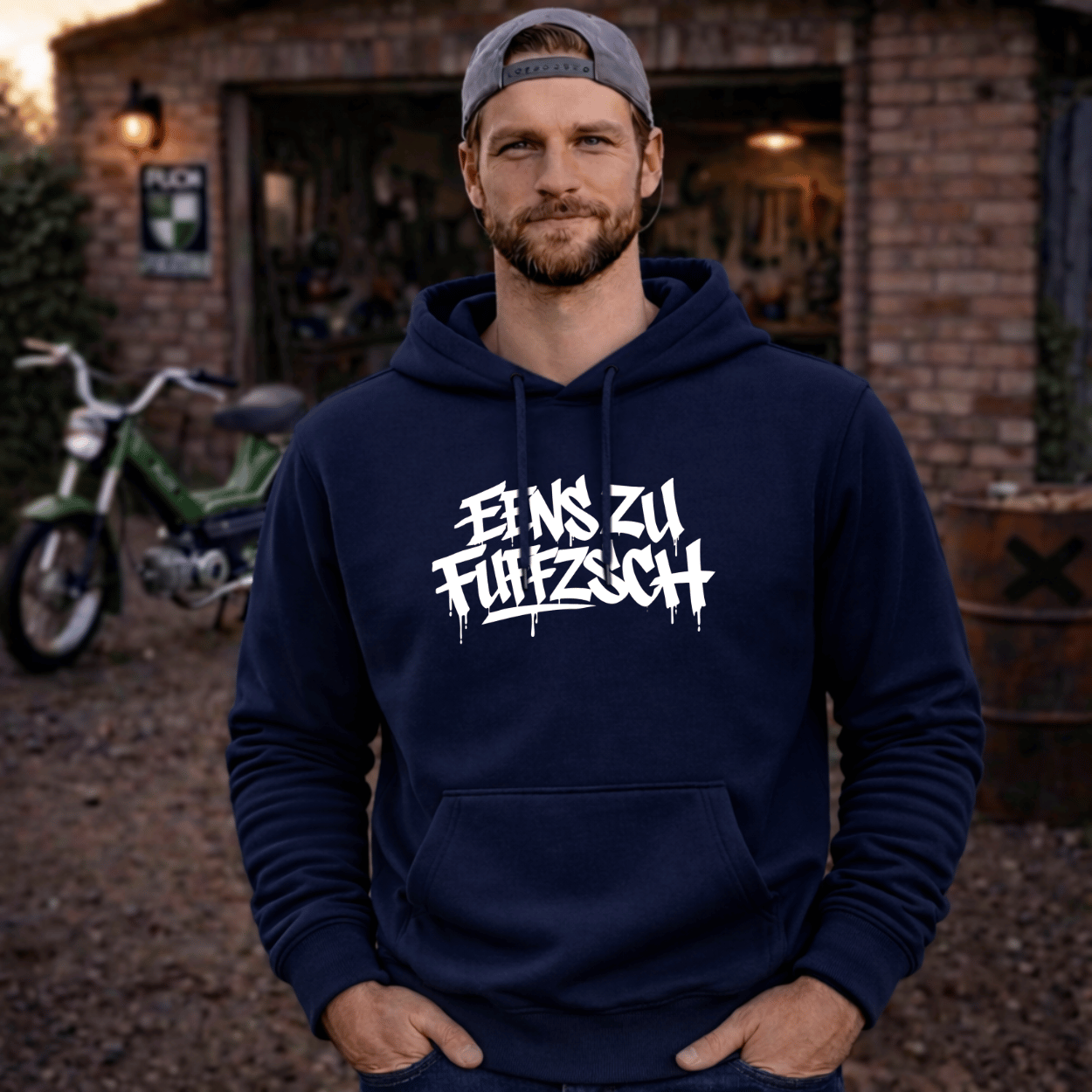Hoodie Softstyle®. Eens zu fuffzsch.