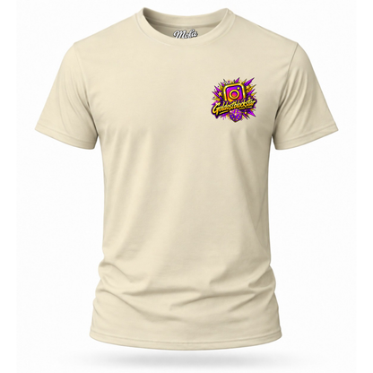 T-Shirt. Goldostblockstar / Beidseitig