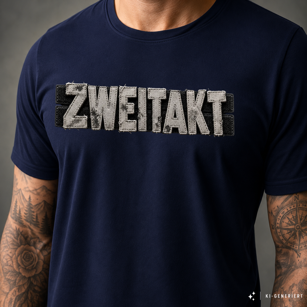 T-Shirt. Zweitakt Patch.