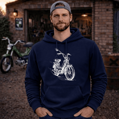 Hoodie Softstyle®. Classic Moped Line.