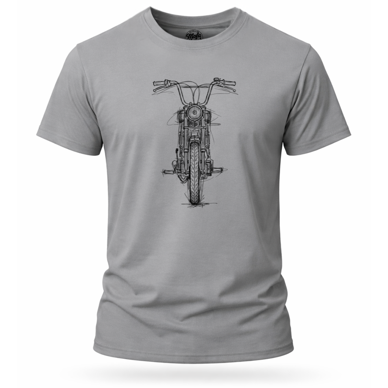 T-Shirt. Frontskizze Puch.