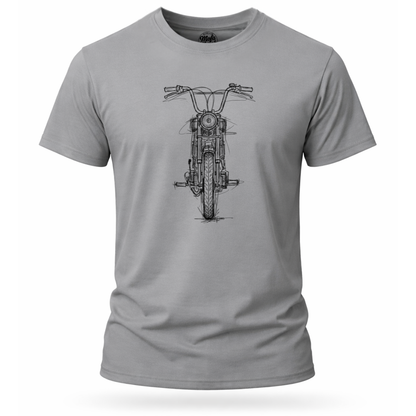 T-Shirt. Frontskizze Puch.