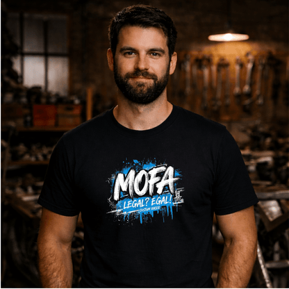 T-Shirt. Mofa Legal? Egal!