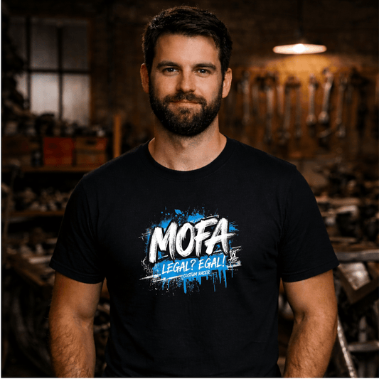 T-Shirt. Mofa Legal? Egal!