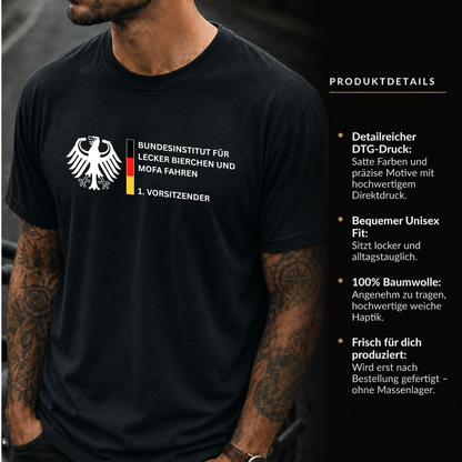 T-Shirt. Lecker Bierchen und Mofa