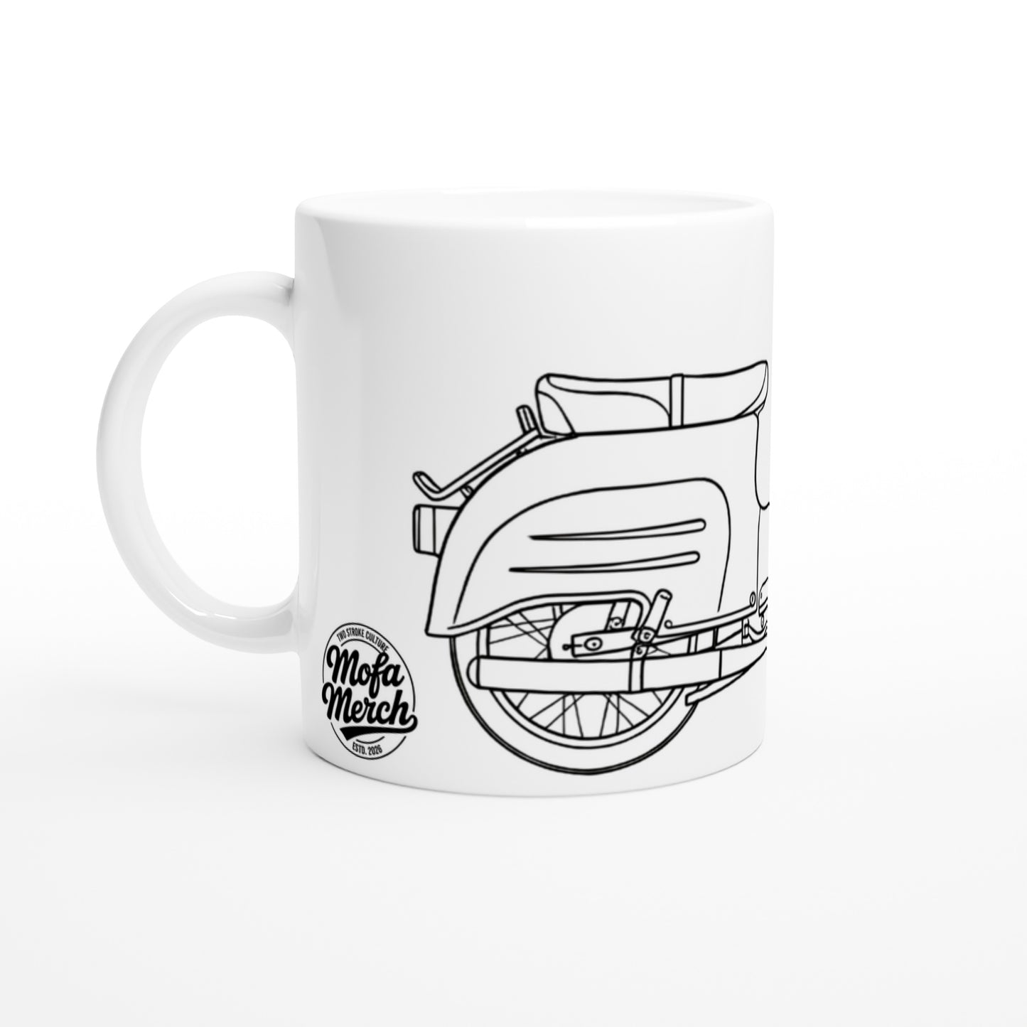 Simson Schwalbe Blueprint. Tasse 325 ml