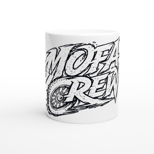 Tasse Weiß. Mofa Crew.