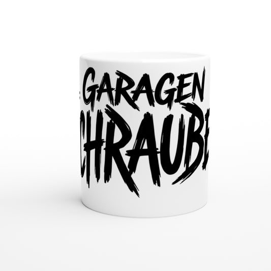 Tasse Weiß. Garagenschrauber.