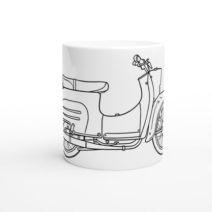 Simson Schwalbe Blueprint. Tasse 325 ml