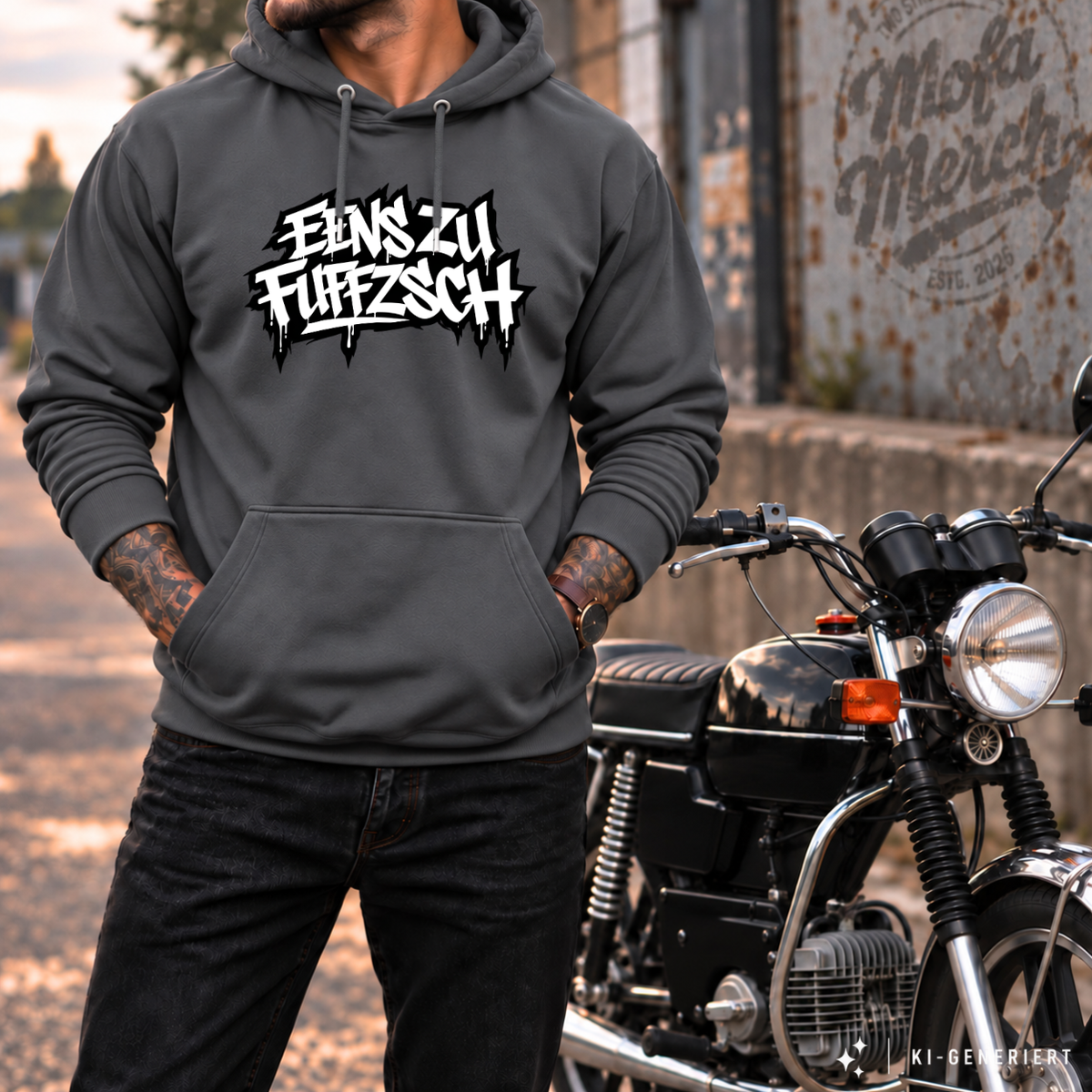 Hoodie Softstyle®. Eens zu fuffzsch.