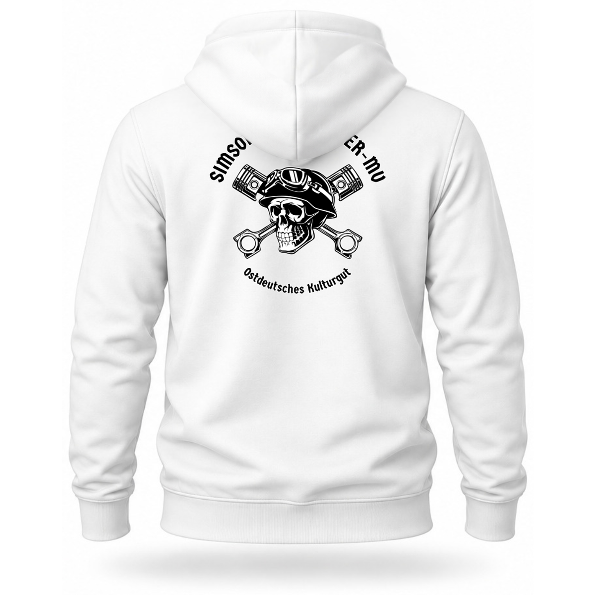 Hoodie Softstyle® Simson Geschwader MV Weiß Back