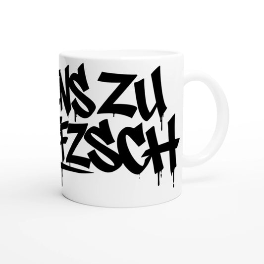 Tasse Weiß. eenszufuffzsch.